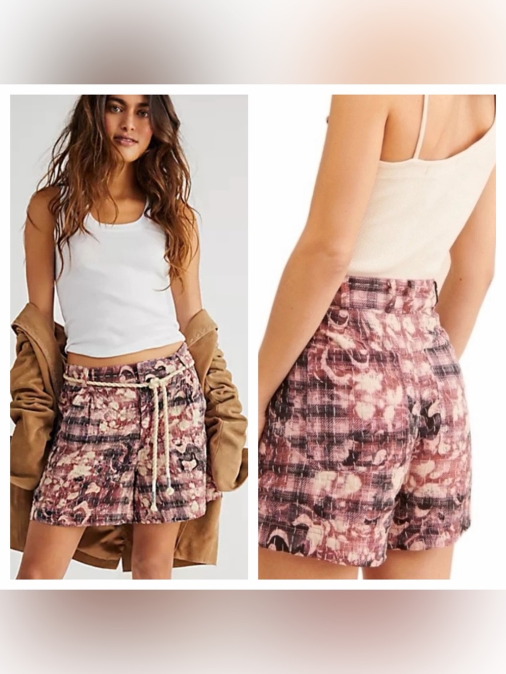 NWOT size 4 Free People Days Like This Quilted Shorts